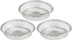 Tálca MagicHome, 22,4x4,6 cm, grillező, 3 db, alumínium, kerek