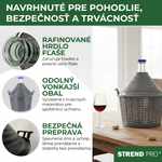 Demijohn Strend Pro Cada Inco, 54 liter, glass, for wine and spirits, plastic cover