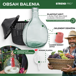 Demizson Strend Pro Cada Inco, 5 liter, üveg, borhoz és pálinkához, műanyag fedél