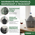 Demijohn Strend Pro Cada Inco, 5 liter, glass, for wine and spirits, plastic cover