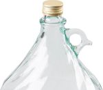 Demijohn Strend Pro Stella, 5 liter, glass, for wine and spirits, with stopper