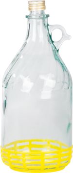 Demijohn Strend Pro Stella, 3 liter, glass, for wine and spirits, with stopper