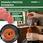 Demižón Strend Pro Cada Inco, 10 lit. sklenený, na víno a pálenku, plastový kryt