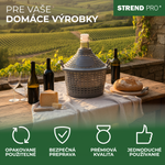 Demižón Strend Pro Cada Inco, 10 lit. sklenený, na víno a pálenku, plastový kryt