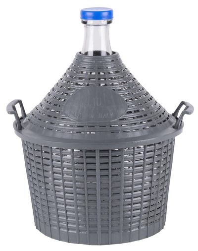 Demizson Strend Pro Cada Inco, 10 liter, üveg, borhoz és pálinkához, műanyag fedél