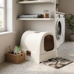 Macska WC Curver® LITTERBOX, Vintage, házi macskához, 51x38x40 cm