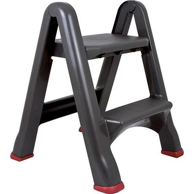Fellépő Curver® STEP STOOL, műanyag, 2 fokozatú, fogantyú nélkül, kétoldalas
