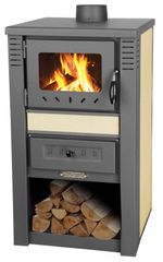 Stove Nova Ceramic, 7.5 kW, 120 mm, beige