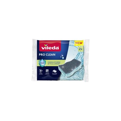 Sponge Vileda Pro Clean, viscose, pack 2 pcs