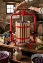 Press Strend Pro Harvester CFP18, 18 L, for grapes, with frame