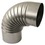 Könyök Dymo, 132 mm, füstcső, kéménykönyök füstcsövek összekötéséhez