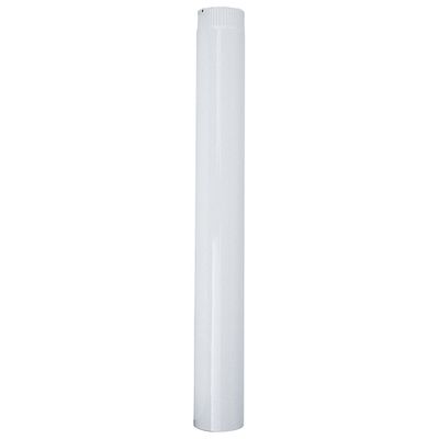 Füstcső Smalt 1000 mm, fehér, zománcozott, 120 mm