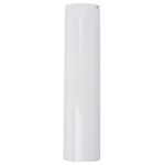 Füstcső Smalt 0500 mm, fehér, zománcozott, 120 mm