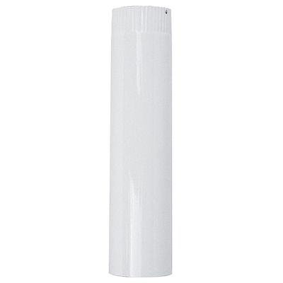 Füstcső Smalt 0500 mm, fehér, zománcozott, 120 mm