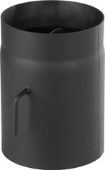 Flue Pipe HS K0250/120/1.5 mm, with damper, short pull rod, thick-walled steel