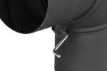 Flue Pipe Elbow HS.EX 090/130/1.5 mm, adjustable angle, for connecting flue pipes
