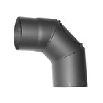 Könyök HS.CO 090/180/2,0 mm, tisztítónyílással, füstcső, kéménykönyök füstcsövek összekötéséhez