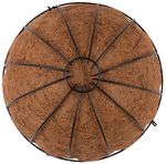 Kvetináč Strend Pro LC-CocoH-24, 35x35x17 cm, visiaci, oceľ/kokos, závesný, s retiazkou a vešiakom