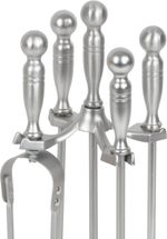 Fireplace Tool Set Homefire FT53S, 4-piece, nickel-plated, 53 cm