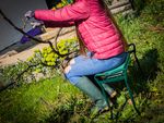 Chair Strend Pro GC4202, garden, folding, kneeler, 59x28x49 cm, load capacity 150 kg