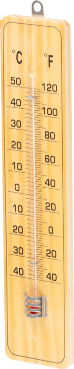 Thermometer Strend Pro, TMM-032 Woody, outdoor, for window, 220x50x10 mm, wooden