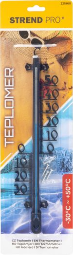 Thermometer Strend Pro TMS-154 Decora, outdoor, for window, 255x60x15 mm, plastic