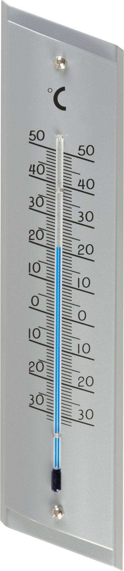 Hőmérő Strend Pro TM-181 Steel, kültéri, ablakra, 230x50x15 mm, alumínium