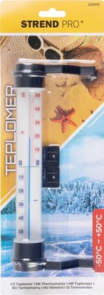 Hőmérő Strend Pro TMS-175 Walltube, kültéri, ablakra, 290 mm, műanyag