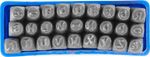 Stamping Set HR59103, alphabet, character height 3 mm, letter, 27 pcs