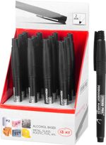 Permanent marker Strend Pro Permanent, thin, 12pcs, black