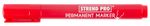 Permanent marker Strend Pro Permanent, 12pcs, red