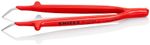 Tweezers KNIPEX 92 37 64, 148 mm, insulated, bent 30°, VDE