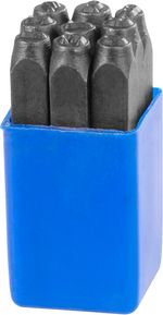 Stamping Set HR59206, numbers, digit height 6 mm, 9 pcs