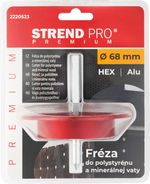 Vyrezávač Strend Pro Premium, 68 mm, do polystyrénu, vaty, frézka