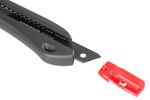 Snap-off Knife Strend Pro Premium FD782, BlackMatt, SoftTouch, 18 mm
