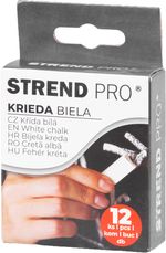 Chalk Strend Pro, white, 1x1x10 cm, pack of 12 pcs