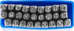 Stamping Set HR59104, alphabet, character height 4 mm, letter, 27 pcs