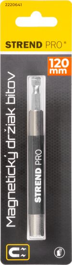 Bittartó Strend Pro, 120 mm, 1/4"", mágneses, adapter