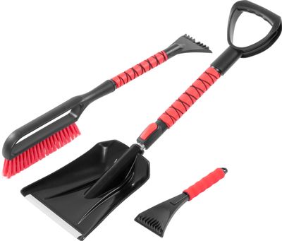 Strend Pro set, for car, ice, and snow, telescopic shovel, scraper