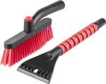 Autóseprű Strend Pro Premium, jégre és hóra, kaparóval, alumínium, 65 cm