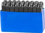 Stamping Set HR59106, alphabet, character height 6 mm, letter, 27 pcs