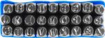 Stamping Set HR59106, alphabet, character height 6 mm, letter, 27 pcs