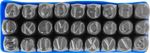 Stamping Set HR59108, alphabet, character height 12 mm, letter, 27 pcs