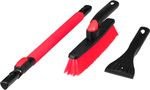 Brush Strend Pro, with scraper, for car, with extendable handle, 91-130 cm