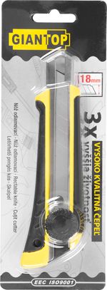 Snap-off blade knife 18mm Giant, wheel control