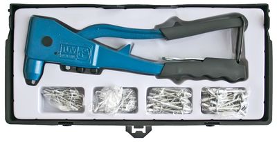 Strend Pro R1001 SET, szegecselő fogó, +100 szegecs, profi