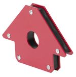 Tartó Strend Pro QJ6002, sarok 4"", mágneses, nyílással, max.20 kg