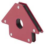 Tartó Strend Pro QJ6002, sarok 4"", mágneses, nyílással, max.20 kg