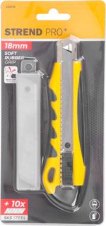 Knife Strend Pro UK88+1A, 18 mm, snap-off, + 10 pcs blades