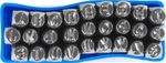 Stamping Set HR59105, alphabet, character height 5 mm, letter, 27 pcs